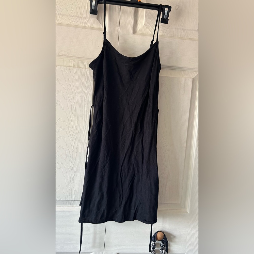 Black mini dress